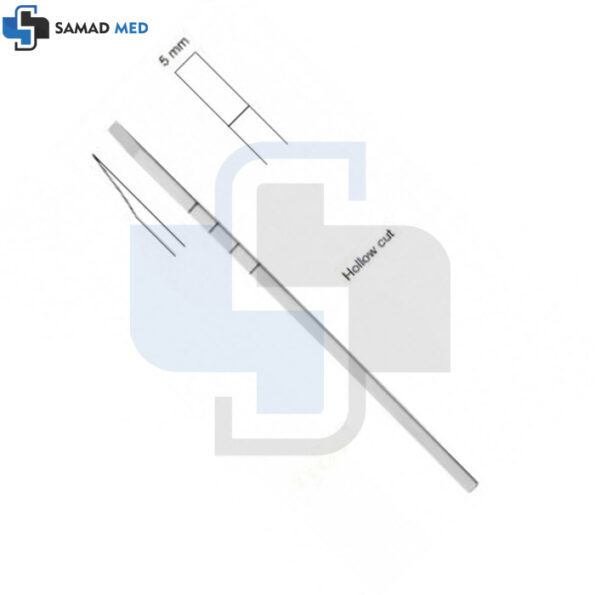 Cottle chisel with hollow cut 18cm